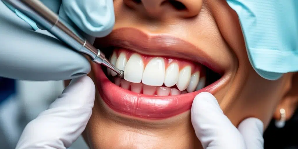 Healthy dental implants being examined