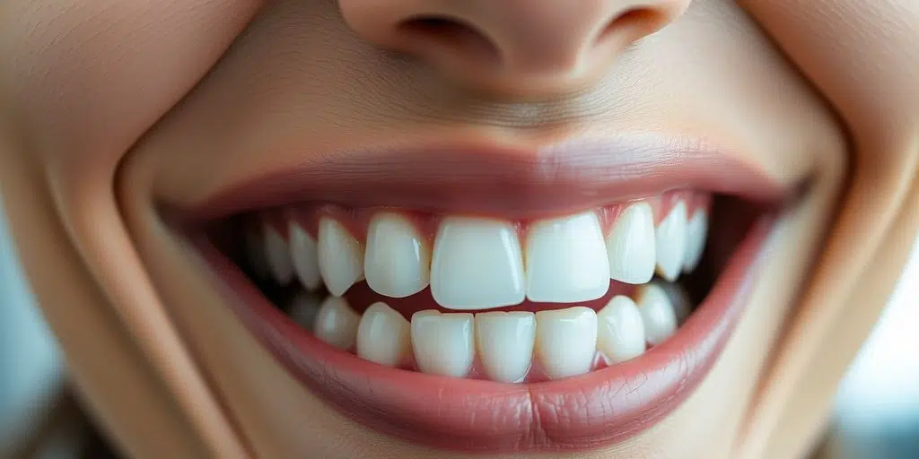 Smiling person with perfect teeth